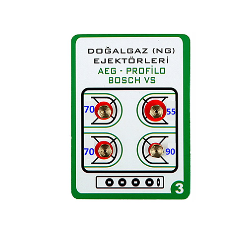 DOĞALGAZ ENJEKTÖRÜ BOSCH  3 NUMARA